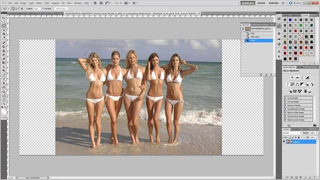 Content Aware Scale in Photoshop CS5 How To смотреть онлайн