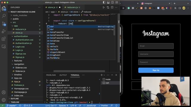 How to build Authentication/Login/Signup with ReactJS, Redux and Firebase (Instagram Clone) смотреть онлайн