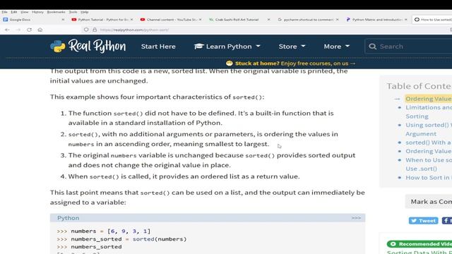 What is the difference between Python .sort vs .sorted? смотреть онлайн
