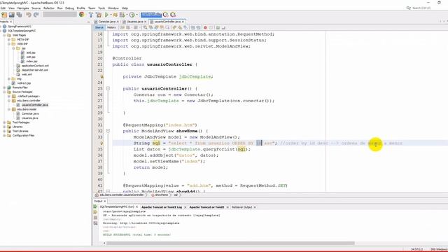 Spring MVC 4 Con Base De Datos MYSQL- C.R.U.D. Con JdbcTemplate - Java Tutorial#10