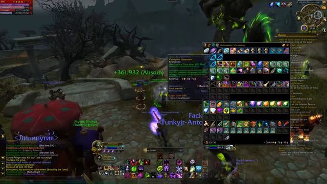 WoW: Legion 7.2 - Warlock 7.2 part 30 Breaching the tomb + class mount start - 1080p 60fps - no com смотреть онлайн