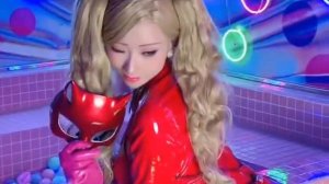 HaneAme cosplay: red cat cosplay