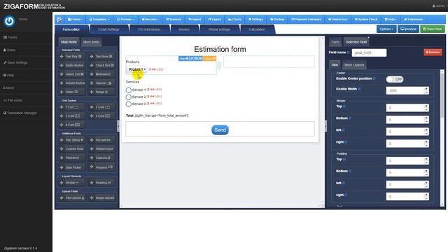 How to create a Cost Calculator form using Zigaform PHP Cost Estimator v5 смотреть онлайн