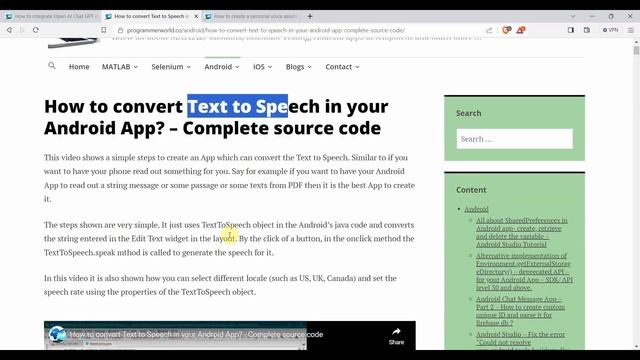 How to easily create your AI (ChatGPT) based virtual voice assistant Android App? смотреть онлайн