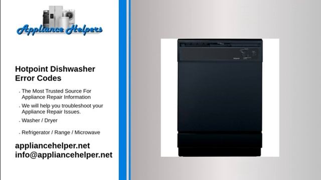 Hotpoint Dishwasher Error Codes смотреть онлайн