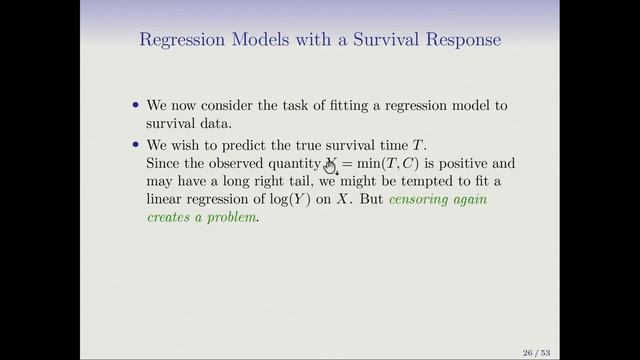 Statistical Learning: 11.2 Proportional Hazards Model смотреть онлайн