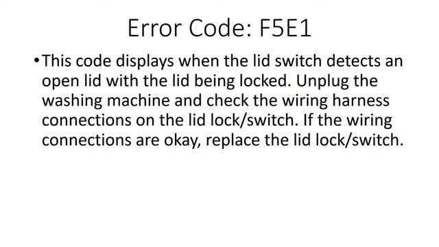 F5E1 Error Code SOLVED!!! Kenmore Top Load Washer Washing Machine FSEI смотреть онлайн
