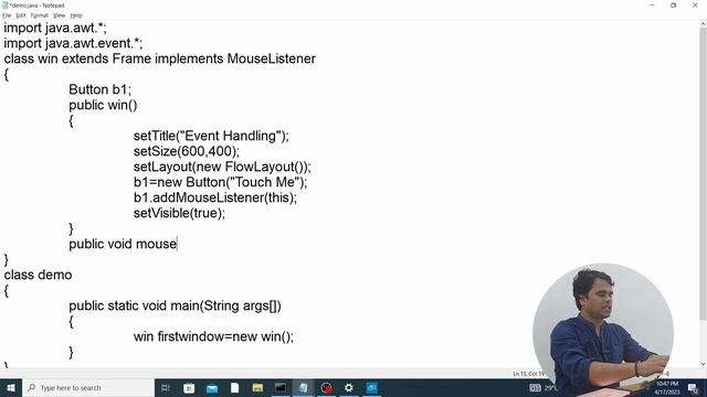 EP-56: (Java Tutorial) : MouseListener (Event Handling-5) смотреть онлайн