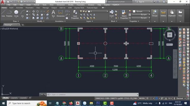YQArch AutoCAD - Chuyển thành CỘT смотреть онлайн