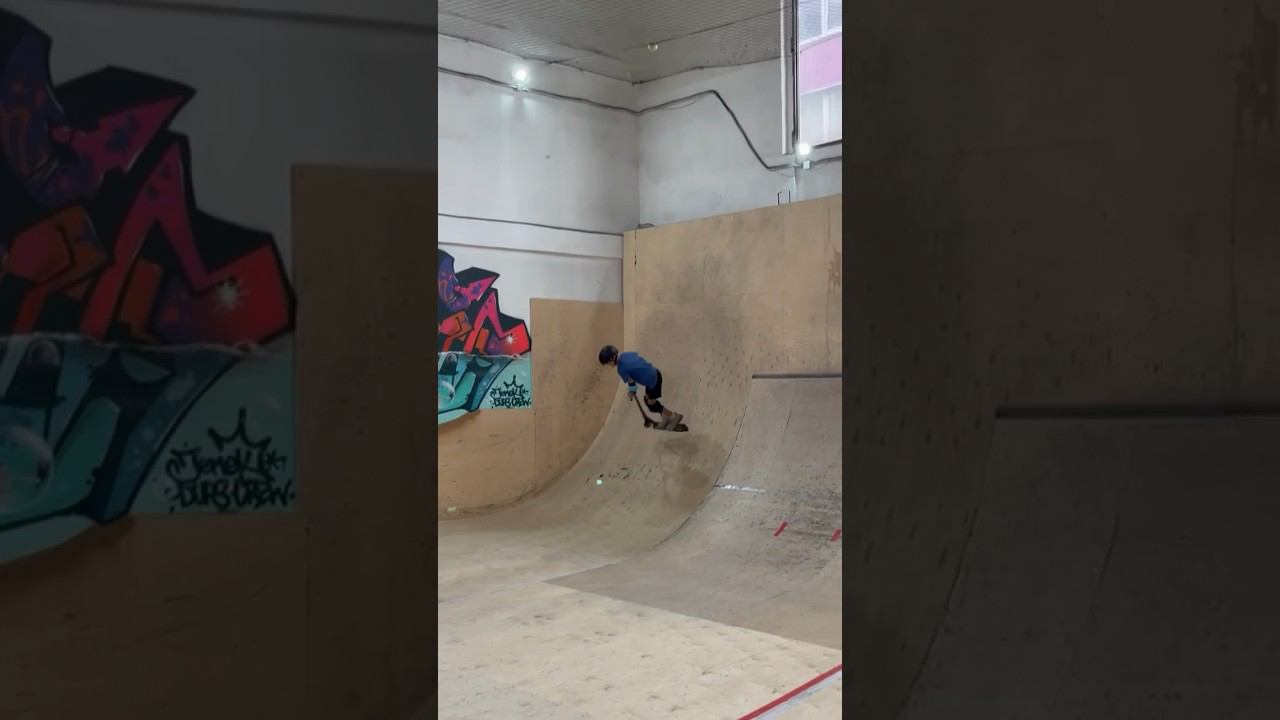 Тренировка на тюковом самокате, скейт парк BunnyHop Москва Смольная 24 А. #крытыйскейтпарк смотреть онлайн