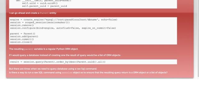 How to query with raw SQL using Session or engine смотреть онлайн