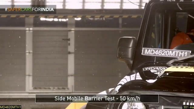 Mahindra Thar Crash Test:: Pass. Thar Score 4 Stars Out Of 5.