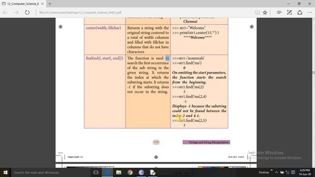 12th computer science - Chapter 8 - Strings and String manipulation(part - 2) смотреть онлайн