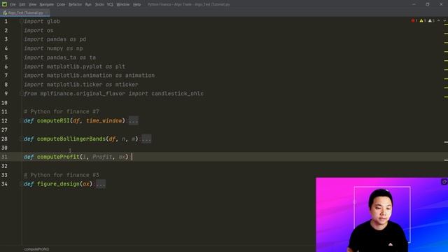 Python for Finance #9 - Setting up trading interface and defining Algorithmic Trading Bot functions смотреть онлайн