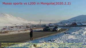 Ssangyong Musso sports vs Mitsubishi L200 in Mongolia
