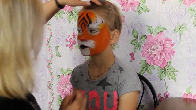 Аквагрим тигрёнок