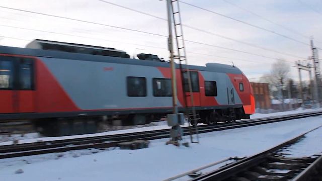 Электропоезд ЭС1-030 "Ласточка" с сообщением Москва- Нижний Новгород. смотреть онлайн