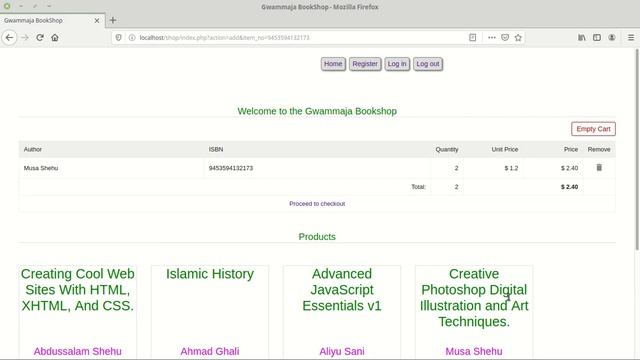 A simple shopping cart application using php and mysqli смотреть онлайн
