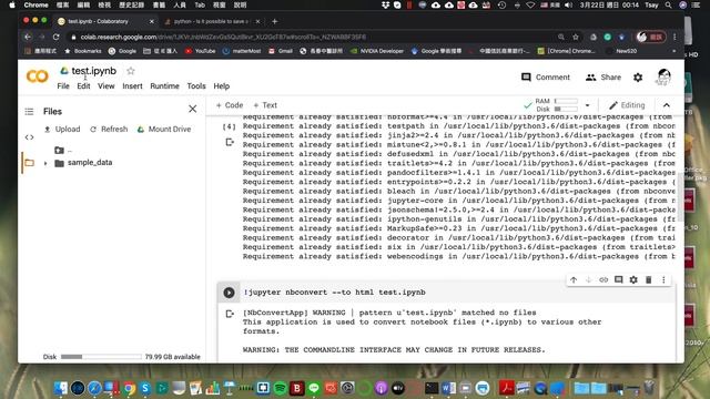 How To Convert Google Colab Ipynb To Html