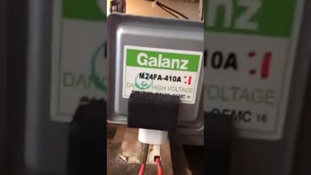 Prueba de funcionamiento Magnetron Galanz M24FA-410A смотреть онлайн