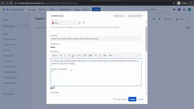 Report a NEW defect(BUG) into JIRA смотреть онлайн