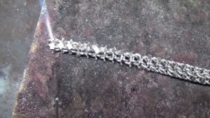 Изготовление цепи бисмарк, подробный процесс