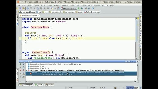 Scala 2.8 Part 4: Annotations смотреть онлайн
