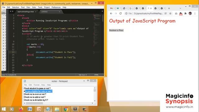JavaScrpt IF-ELSE Statement | IF-ELSE Control Structure | Syntax, Flow Chart & Example of IF-ELSE смотреть онлайн
