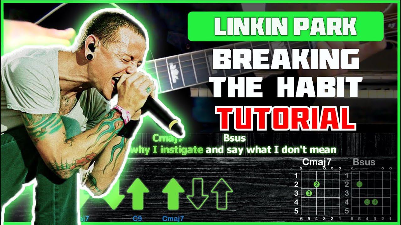 Linkin Park - Breaking The Habit | Acoustic Cover | Tutorial | Аккорды и бой смотреть онлайн