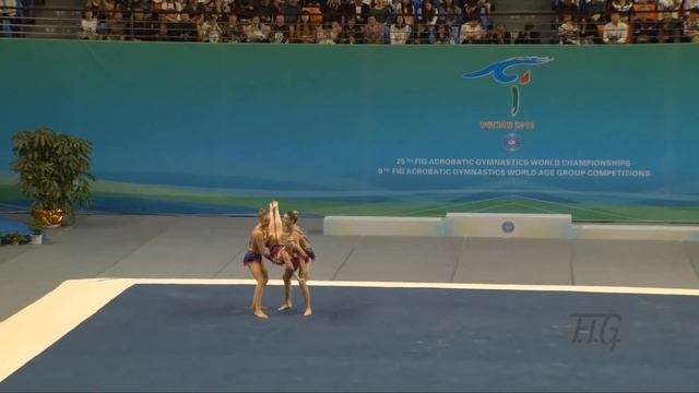 Great Britain GBR2 2016 Acrobatic Worlds, Putian City CHN Dynamic Women's Group смотреть онлайн
