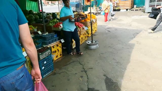 ВЛОГ: С мамой на центральном продуктовом рынке, закупаем овощи фрукты??? смотреть онлайн