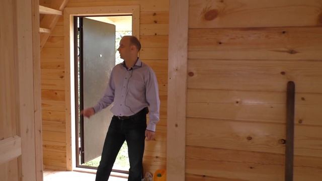 Дом 6 на 6 из бруса под ключ. Проект дачного дома. смотреть онлайн