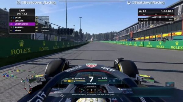 F1 22 - 100% Race Spa, Belgium in Verstappen's Red Bull