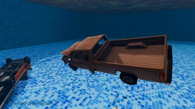 Cars vs Lava Pools Monster Truck, School Bus, Tractor #65 – BeamNG.Drive | BeamNG-Destruction смотреть онлайн