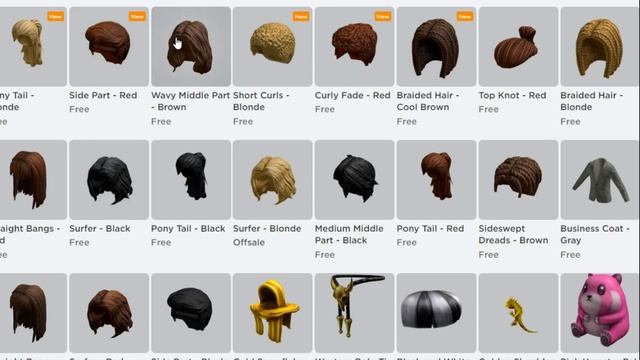 20 НОВЫХ БЕСПЛАТНЫХ ПРИЧЁСОК в роблокс 2022 \ roblox new free hair 2022 смотреть онлайн