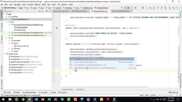 Android SQLite Database Tutorial # 3 How to Insert Data in SQLite Database смотреть онлайн