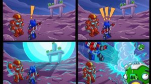 Angry Birds Transformers - ALL CUT SCENES Combo