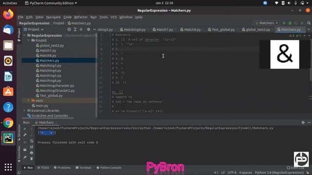 Match Function in Python Regular Expressions | Python Tutorial | PyBron смотреть онлайн