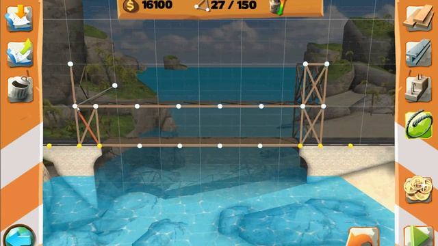 Bridge Constructor Playground прохождение, 10 уровень смотреть онлайн