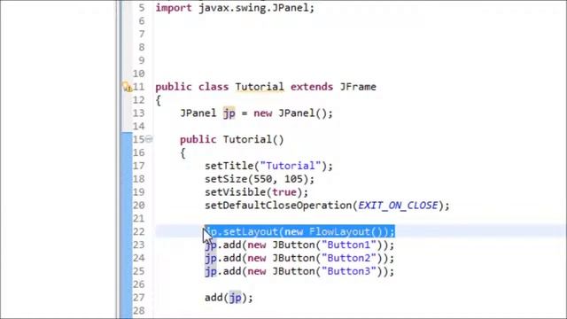 Java Tutorial 31 GUI FlowLayout смотреть онлайн