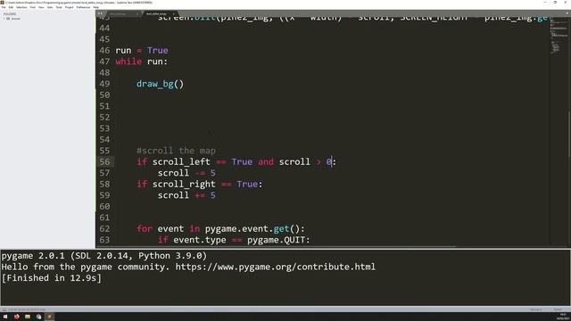 PyGame Level Editor Using Tilemaps in Python - Tutorial | Part 2 - Scrolling Background and Grid смотреть онлайн