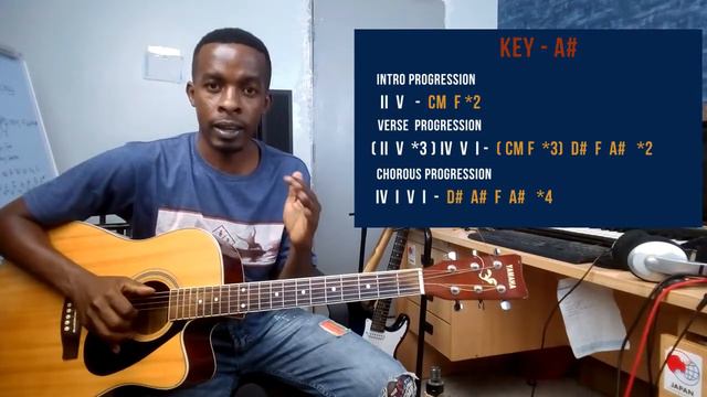 Bensoul Nairobi ft Sauti Sol Nviiri the Storyteller Mejja (How to play on guitar lesson + chords ) смотреть онлайн