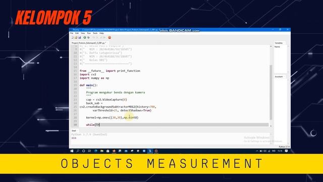 Project Akhir Prokom openCV Object Measurement Kelas DB1 Dep. Teknik Mesin Universitas Gadjah Mada смотреть онлайн