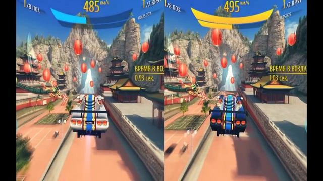 Asphalt 8, Фишечки. Прыжки без потери скорости! Приём с перегазовкой (ENG SUB). смотреть онлайн