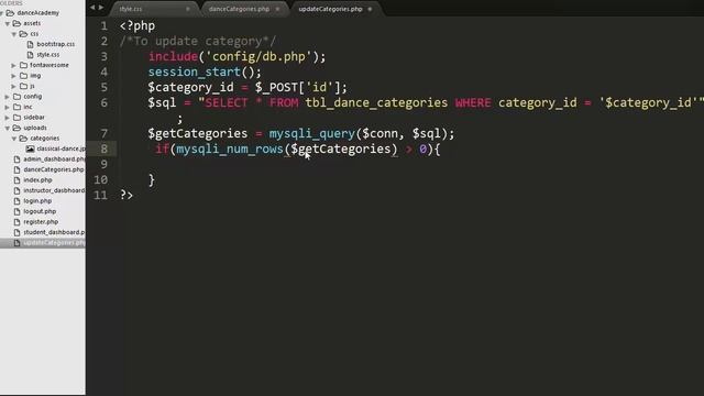 How to develop feature of edit and delete dance category with PHP MySQL jQuery and Bootstrap Part-7 смотреть онлайн
