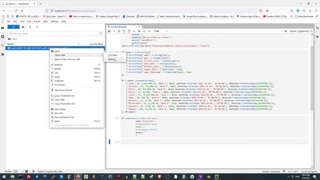 How to save a Dataframe to csv file in PySpark - Hands-On смотреть онлайн