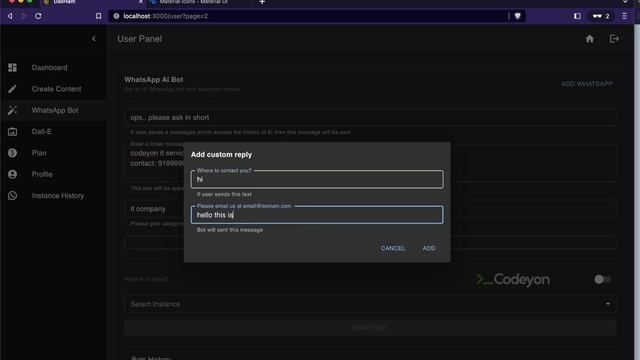 DallHam Ai - AI Content Creator And Image Generator With WhatsApp Ai Bot (SAAS System)