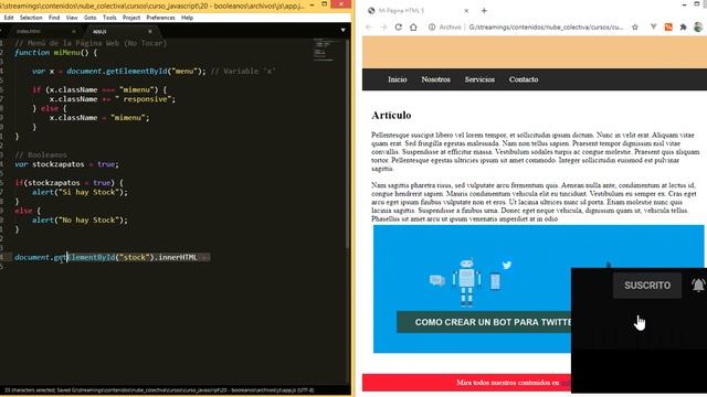 Curso JavaScript desde 0: Booleanos - 20 смотреть онлайн