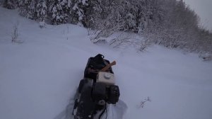 Мотобуксировщик 13 л.с. «Барс следопыт» в очередной раз бороздит снежные просторы.