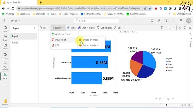 Power BI Tutorial for Beginners | Export Power BI Report in to PPT, PDF & PBIX format | Power BI смотреть онлайн